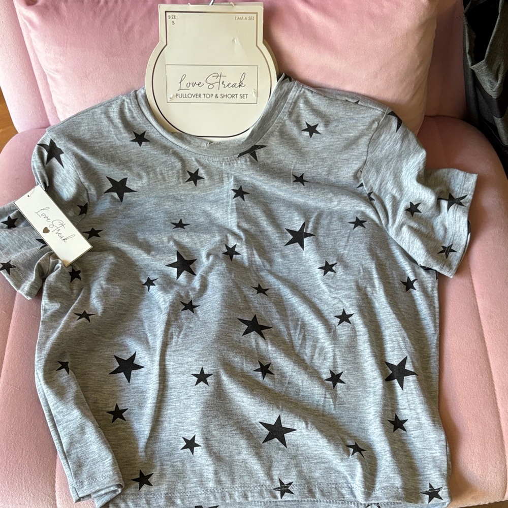 Love Streak Gray Starry Kids Tee